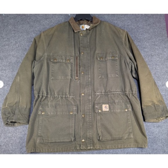 Vintage Carhartt Jacket Mens XL Blanket Lined Hunting Barn Coat Made USA 90s - Picture 1 of 14